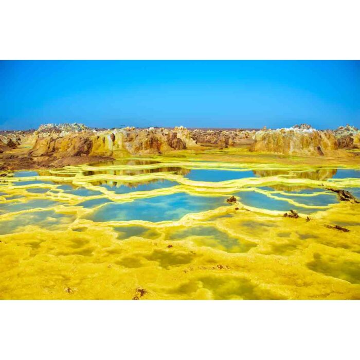 Dallol Volcano Depression will make a perfect background for any fresh or salt water tank or aquarium as well as dry terrariums.