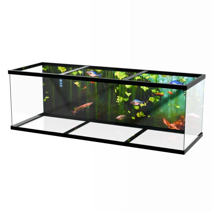 Freshwater Fish Scene will make a perfect background for any fresh or salt water tank or aquarium as well as dry terrariums.