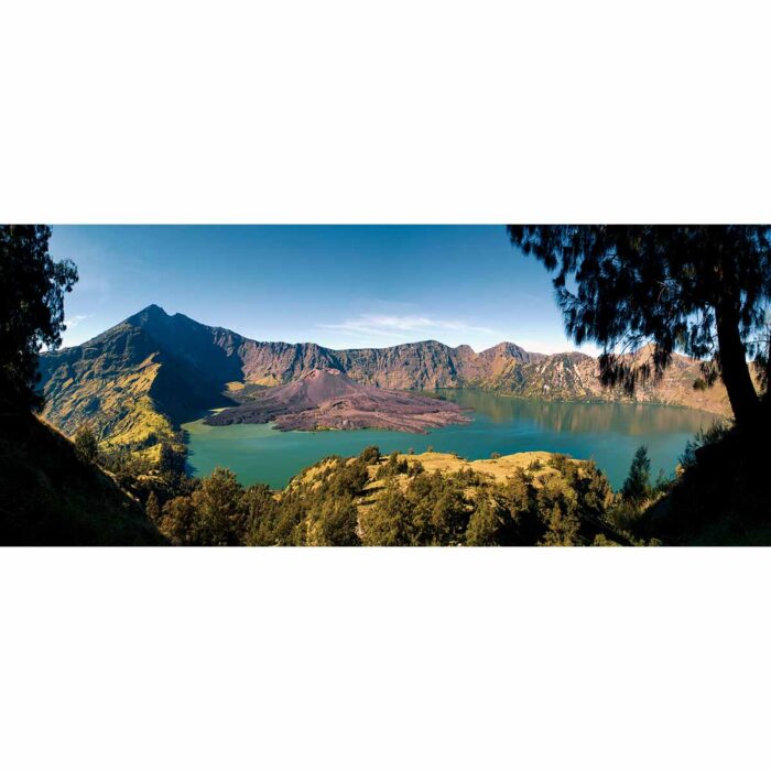 Mount Rinjani Panoramic will make a perfect background for any fresh or salt water tank or aquarium as well as dry terrariums.