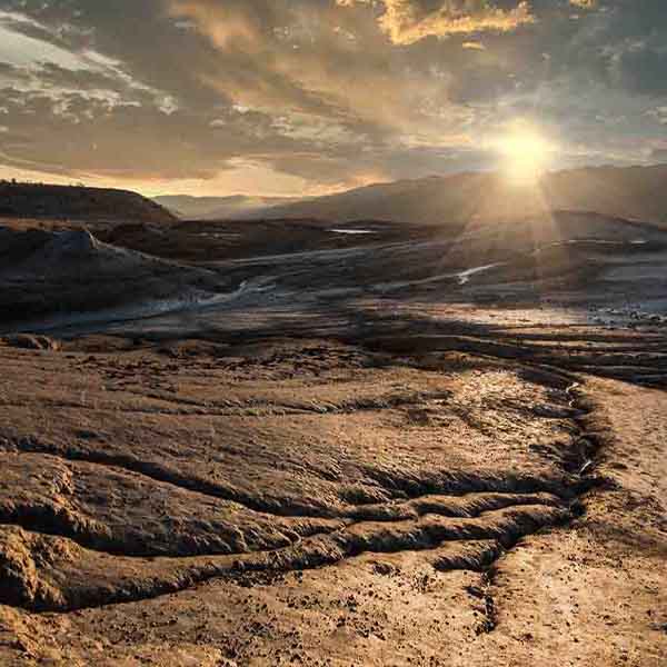 Mud Volcano Landscape will make a perfect background for any fresh or salt water tank or aquarium as well as dry terrariums.