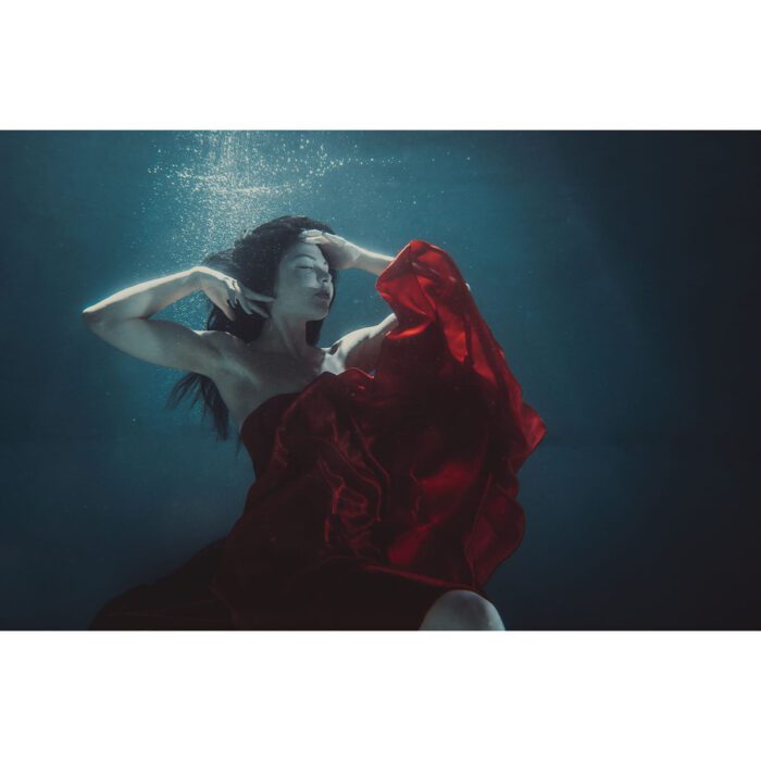 Red Dress Underwater VI will make a perfect background for any fresh or salt water tank or aquarium as well as dry terrariums.