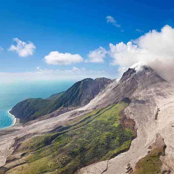 Soufriere Hills Volcano IV will make a perfect background for any fresh or salt water tank or aquarium as well as dry terrariums.