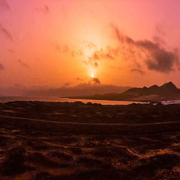 Sunrise Over Volcano will make a perfect background for any fresh or salt water tank or aquarium as well as dry terrariums.