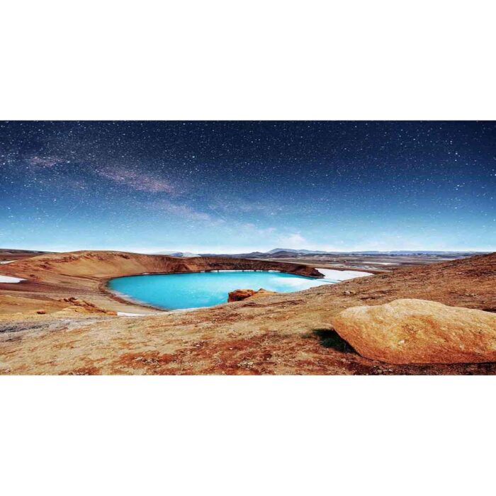 Turquoise Volcano Crater will make a perfect background for any fresh or salt water tank or aquarium as well as dry terrariums.