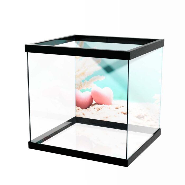 Underwater Romance Scene will make a perfect background for any fresh or salt water tank or aquarium as well as dry terrariums.