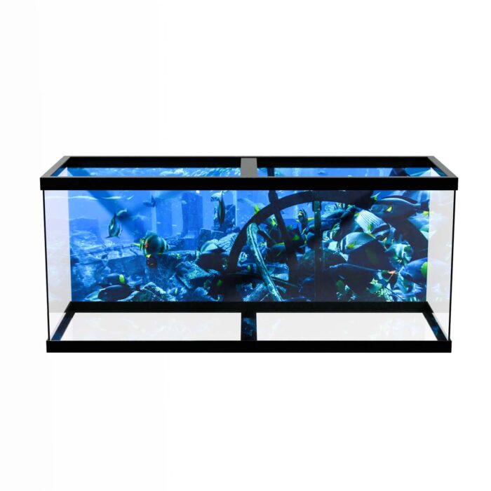 Underwater Tropical Ruins will make a perfect background for any fresh or salt water tank or aquarium as well as dry terrariums.