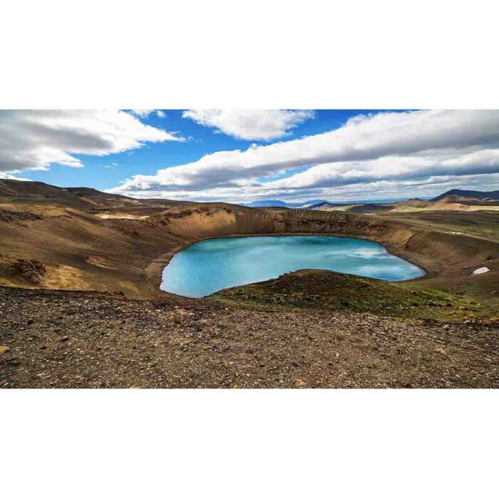 Volcano Crater Iceland will make a perfect background for any fresh or salt water tank or aquarium as well as dry terrariums.