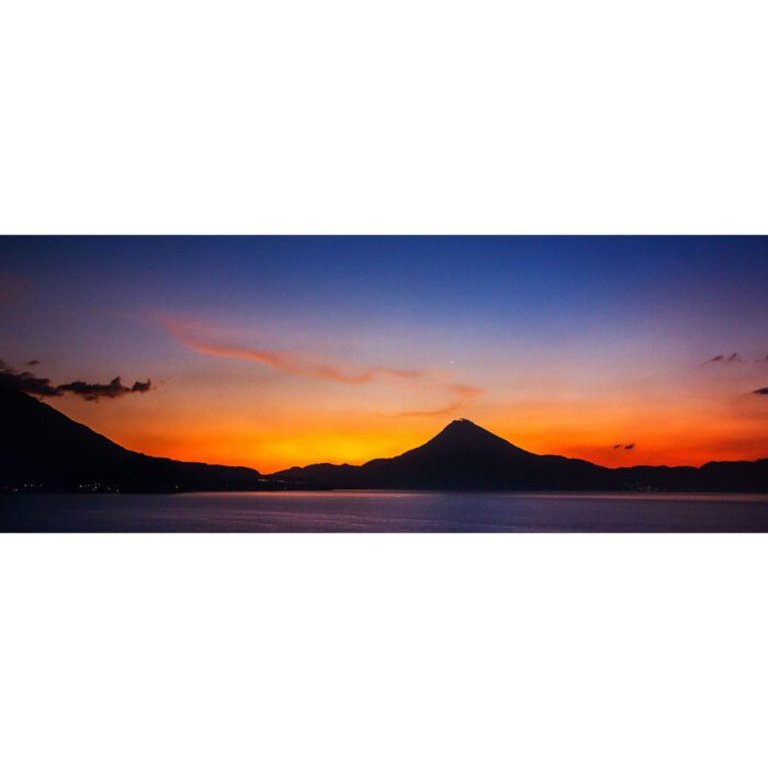 Volcano Sunset Silhouette will make a perfect background for any fresh or salt water tank or aquarium as well as dry terrariums.