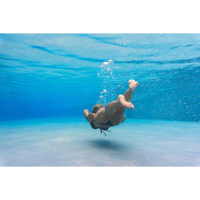 Woman Swimming Away will make a perfect background for any fresh or salt water tank or aquarium as well as dry terrariums.