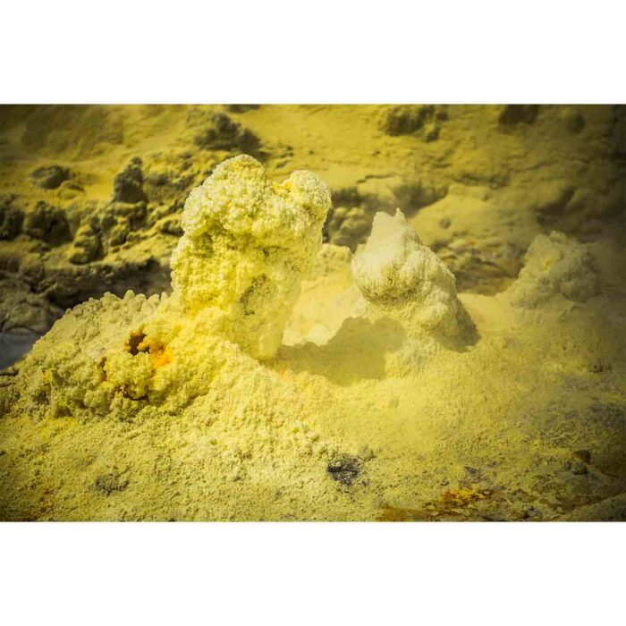 Yellow Sulfur Island will make a perfect background for any fresh or salt water tank or aquarium as well as dry terrariums.