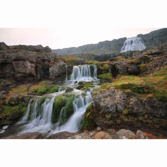 Dynjandi Step Waterfall will make a perfect background for any fresh or salt water tank or aquarium as well as dry terrariums.