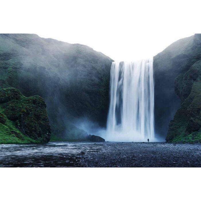 Famous Skogafoss Waterfall II will make a perfect background for any fresh or salt water tank or aquarium as well as dry terrariums.