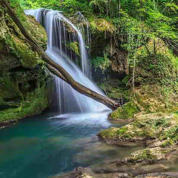 Fantastic Vaioaga Waterfall will make a perfect background for any fresh or salt water tank or aquarium as well as dry terrariums.