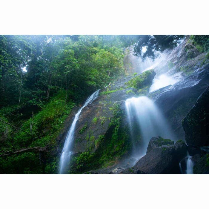 Gorgeous Thailand Waterfall will make a perfect background for any fresh or salt water tank or aquarium as well as dry terrariums.