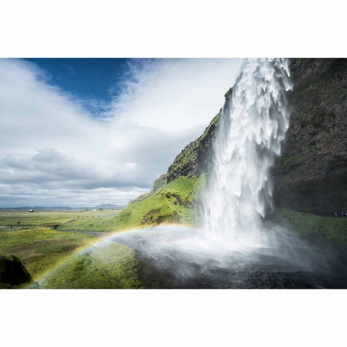 Iceland Summer Waterfall will make a perfect background for any fresh or salt water tank or aquarium as well as dry terrariums.