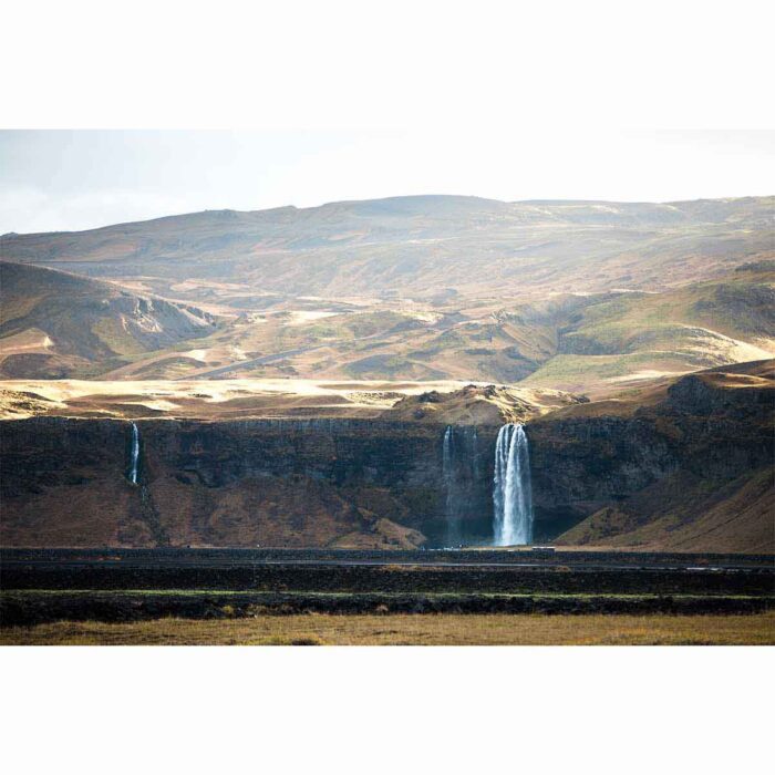 Icelandic Landscape Waterfall will make a perfect background for any fresh or salt water tank or aquarium as well as dry terrariums.