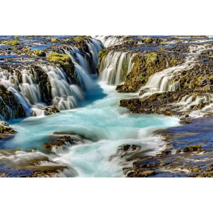 Lovely Bruarfoss Waterfall will make a perfect background for any fresh or salt water tank or aquarium as well as dry terrariums.