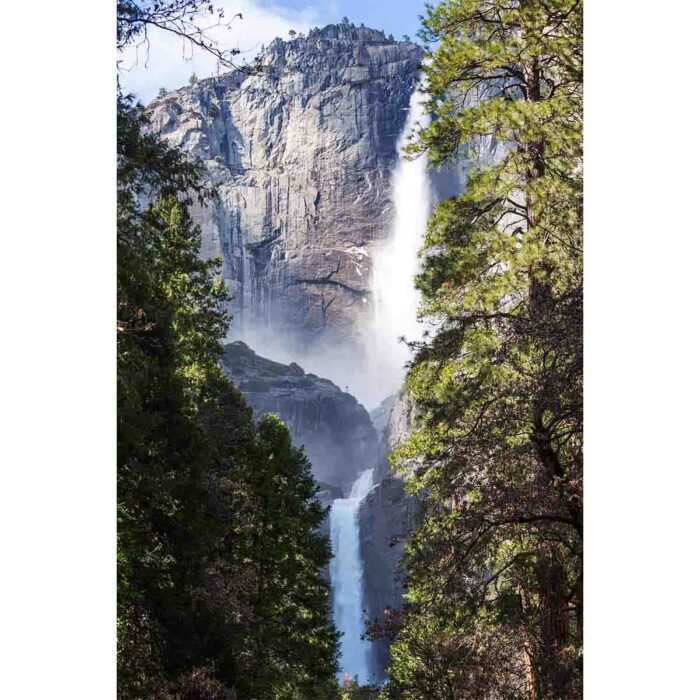 Magnificent Yosemite Waterfall will make a perfect background for any fresh or salt water tank or aquarium as well as dry terrariums.