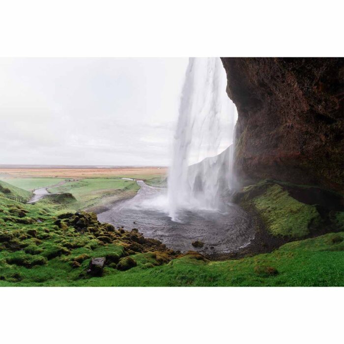 Majestic Icelandic Waterfall will make a perfect background for any fresh or salt water tank or aquarium as well as dry terrariums.