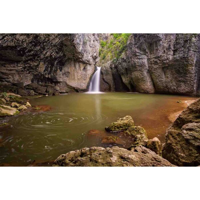 Murky Cavern Waterfall will make a perfect background for any fresh or salt water tank or aquarium as well as dry terrariums.