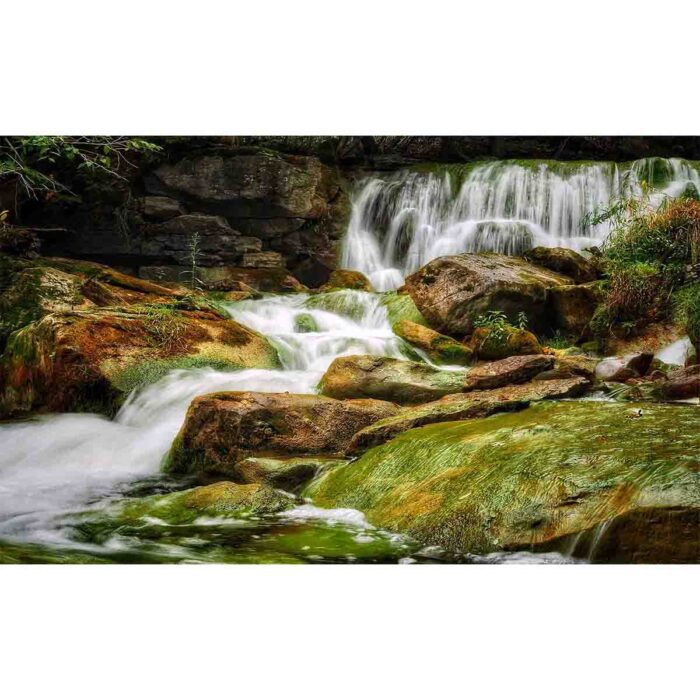 Murky Green Waterfall will make a perfect background for any fresh or salt water tank or aquarium as well as dry terrariums.