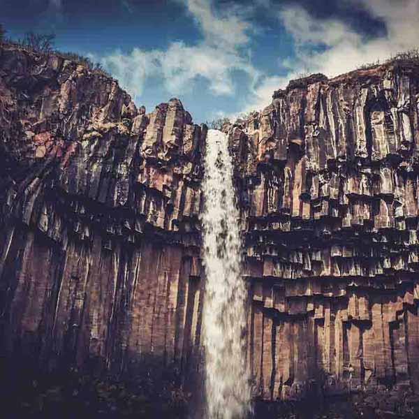 Skaftafell Park Waterfall will make a perfect background for any fresh or salt water tank or aquarium as well as dry terrariums.