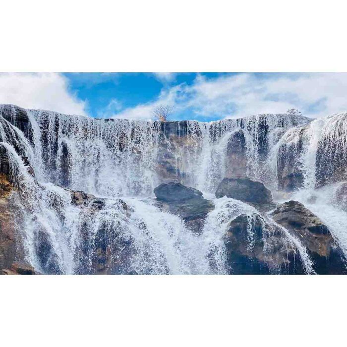 Spectacular Closeup Waterfall will make a perfect background for any fresh or salt water tank or aquarium as well as dry terrariums.