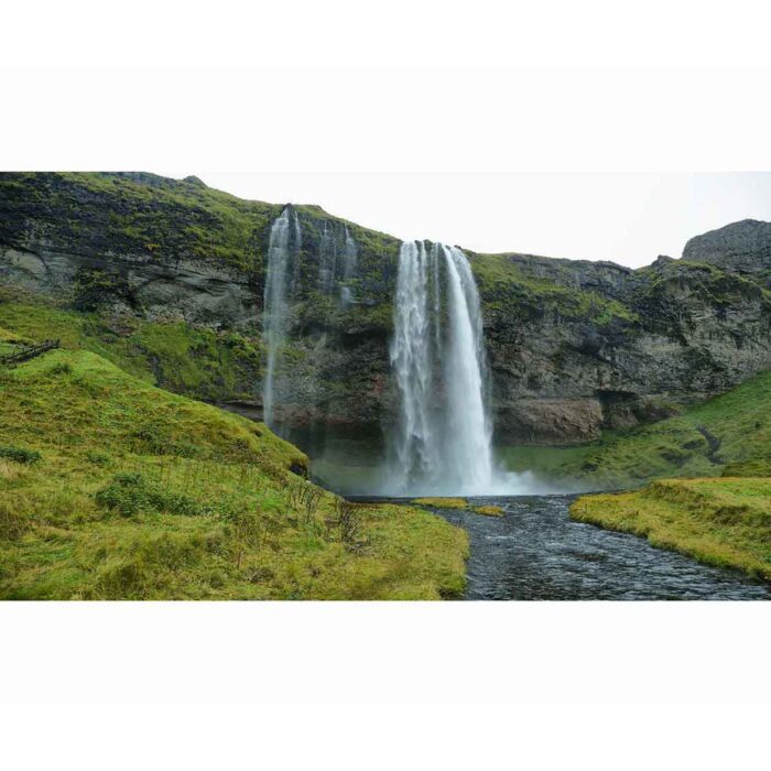 Wonderful Seljalandfoss Waterfall will make a perfect background for any fresh or salt water tank or aquarium as well as dry terrariums.